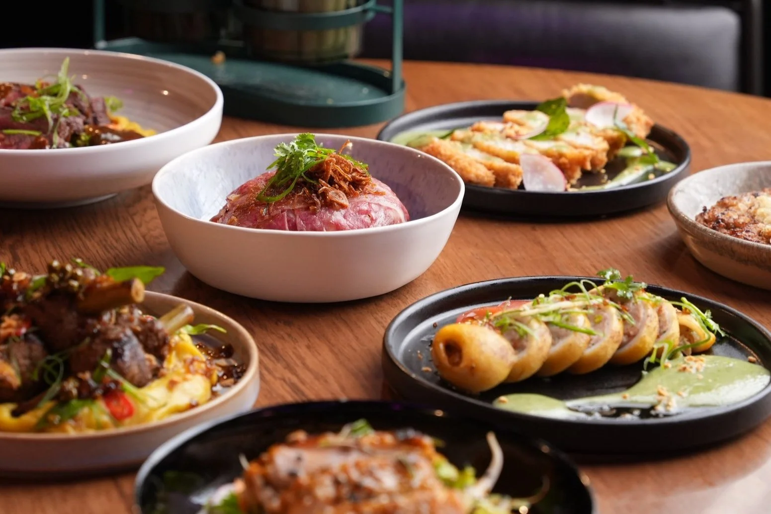 Jungle 8 shared plates spread